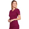 image:imageWorkwear Core Stretch Women Scrubs Top VNeck 4710Wine