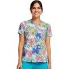 image:imageCherokee Prints Women Scrubs Top Mock Wrap CK614Retro Buds