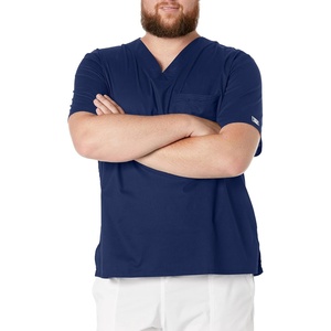 image:imageCherokee Men Scrubs Top Workwear Core Stretch Tuckable VNeck 4743Navy