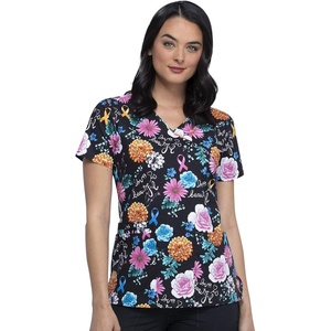 image:imageCherokee Prints Women Scrubs Top Mock Wrap CK614Love is Beautiful