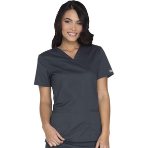 image:imageCherokee WW Core Stretch WW630 Womens VNeck TopPewter