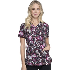 image:imageRainbow Flight Vneck Print Scrub Top by InfinityNight Bloom