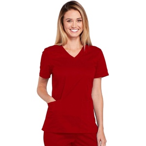 image:imageWorkwear Core Stretch Women Scrubs Top VNeck 4710Red