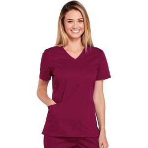 image:imageWorkwear Core Stretch Women Scrubs Top VNeck 4710Wine