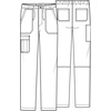 image:imageCherokee Cargo Scrub Pants for Men with Mid Rise Straight Leg Zip Fly WW250ABPewter
