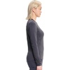 image:imageCherokee Infinity Long Sleeve Underscrubs for Women Round Neck TopPewter