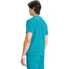 image:imageCherokee Infinity Mens Scrubs Top V Neck Partial Zip with 2 PocketsAquaturque