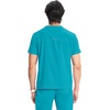 image:imageCherokee Infinity Mens Scrubs Top V Neck Partial Zip with 2 PocketsAquaturque