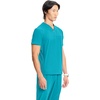 image:imageCherokee Infinity Mens Scrubs Top V Neck Partial Zip with 2 PocketsAquaturque