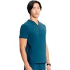 image:imageCherokee Infinity Mens Scrubs Top V Neck Partial Zip with 2 PocketsCaribbean Blue