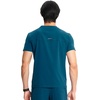 image:imageCherokee Infinity Mens Scrubs Top V Neck Partial Zip with 2 PocketsCaribbean Blue