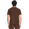 image:imageCherokee Infinity Mens Scrubs Top V Neck Partial Zip with 2 PocketsEspresso Express