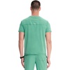 image:imageCherokee Infinity Mens Scrubs Top V Neck Partial Zip with 2 PocketsMatcha Latte
