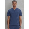 image:imageCherokee Infinity Mens Scrubs Top V Neck Partial Zip with 2 PocketsNavy