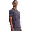 image:imageCherokee Infinity Mens Scrubs Top V Neck Partial Zip with 2 PocketsPewter