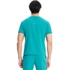 image:imageCherokee Infinity Mens Scrubs Top V Neck Partial Zip with 2 PocketsTeal Blue