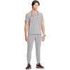 image:imageCherokee Infinity Mens Scrubs Top V Neck Partial Zip with 2 PocketsVapor
