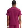 image:imageCherokee Infinity Mens Scrubs Top V Neck Partial Zip with 2 PocketsWine