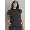 image:imageCherokee Infinity Scrub Tops Women Mock Neck Dolman Sleeves Nurse ShirtBlack