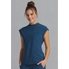 image:imageCherokee Infinity Scrub Tops Women Mock Neck Dolman Sleeves Nurse ShirtCaribbean Blue