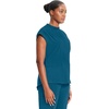 image:imageCherokee Infinity Scrub Tops Women Mock Neck Dolman Sleeves Nurse ShirtCaribbean Blue