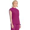 image:imageCherokee Infinity Scrub Tops Women Mock Neck Dolman Sleeves Nurse ShirtFuture Fuchsia