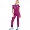 image:imageCherokee Infinity Scrub Tops Women Mock Neck Dolman Sleeves Nurse ShirtFuture Fuchsia