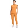 image:imageCherokee Infinity Scrub Tops Women Mock Neck Dolman Sleeves Nurse ShirtOrange Sunrise