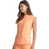 image:imageCherokee Infinity Scrub Tops Women Mock Neck Dolman Sleeves Nurse ShirtPeach Linen