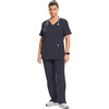 image:imageCherokee Infinity Scrub Tops Women VNeck Slim Fit 2 Pocket 360 StretchPewter