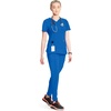 image:imageCherokee Infinity Scrub Tops Women VNeck Slim Fit 2 Pocket 360 StretchRoyal