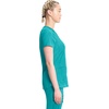 image:imageCherokee Infinity Scrub Tops Women VNeck Slim Fit 2 Pocket 360 StretchTeal Blue