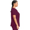 image:imageCherokee Infinity Scrub Tops Women VNeck Slim Fit 2 Pocket 360 StretchWine