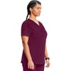 image:imageCherokee Infinity Scrub Tops Women VNeck Slim Fit 2 Pocket 360 StretchWine