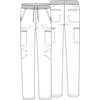 image:imageCherokee Infinity Straight Leg Mens Scrub Pants Zip Fly 6 PocketsNavy
