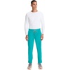 image:imageCherokee Infinity Straight Leg Mens Scrub Pants Zip Fly 6 PocketsTeal Blue
