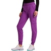 image:imageCherokee Infinity Womens Mid Rise Jogger Scrub Pants RibKnit Waist 6 Pockets 360 Stretch MoistureWicking  CK080ABright Violet
