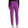 image:imageCherokee Infinity Womens Mid Rise Jogger Scrub Pants RibKnit Waist 6 Pockets 360 Stretch MoistureWicking  CK080ABright Violet