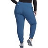 image:imageCherokee Infinity Womens Mid Rise Jogger Scrub Pants RibKnit Waist 6 Pockets 360 Stretch MoistureWicking  CK080ACaribbean Blue