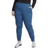 image:imageCherokee Infinity Womens Mid Rise Jogger Scrub Pants RibKnit Waist 6 Pockets 360 Stretch MoistureWicking  CK080ACaribbean Blue