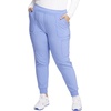 image:imageCherokee Infinity Womens Mid Rise Jogger Scrub Pants RibKnit Waist 6 Pockets 360 Stretch MoistureWicking  CK080ACiel