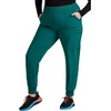 image:imageCherokee Infinity Womens Mid Rise Jogger Scrub Pants RibKnit Waist 6 Pockets 360 Stretch MoistureWicking  CK080AHunter Green