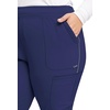 image:imageCherokee Infinity Womens Mid Rise Jogger Scrub Pants RibKnit Waist 6 Pockets 360 Stretch MoistureWicking  CK080ANavy