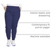 image:imageCherokee Infinity Womens Mid Rise Jogger Scrub Pants RibKnit Waist 6 Pockets 360 Stretch MoistureWicking  CK080ANavy