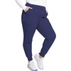 image:imageCherokee Infinity Womens Mid Rise Jogger Scrub Pants RibKnit Waist 6 Pockets 360 Stretch MoistureWicking  CK080ANavy
