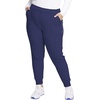 image:imageCherokee Infinity Womens Mid Rise Jogger Scrub Pants RibKnit Waist 6 Pockets 360 Stretch MoistureWicking  CK080ANavy