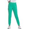 image:imageCherokee Infinity Womens Mid Rise Jogger Scrub Pants RibKnit Waist 6 Pockets 360 Stretch MoistureWicking  CK080APalm Leaf