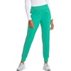 image:imageCherokee Infinity Womens Mid Rise Jogger Scrub Pants RibKnit Waist 6 Pockets 360 Stretch MoistureWicking  CK080APalm Leaf