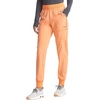 image:imageCherokee Infinity Womens Mid Rise Jogger Scrub Pants RibKnit Waist 6 Pockets 360 Stretch MoistureWicking  CK080APeach Linen