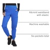 image:imageCherokee Infinity Womens Mid Rise Jogger Scrub Pants RibKnit Waist 6 Pockets 360 Stretch MoistureWicking  CK080ARoyal